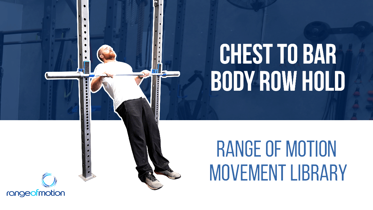 Chest to Bar Body Row Hold • Range Of Motion