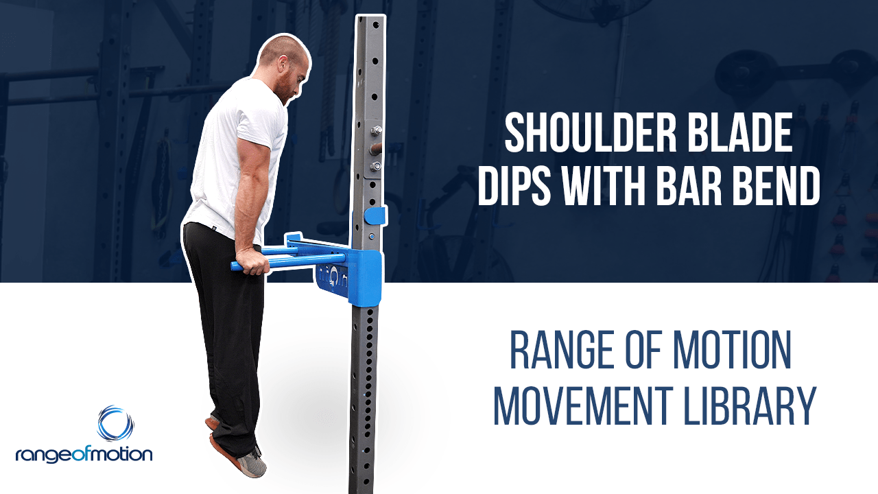 Shoulder Blade Dips With Bar Bend • Range Of Motion