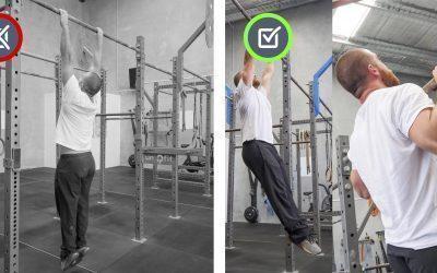 Shoulders forward / shoulder blades apart. Pull-up/Hang Movement Therapy.