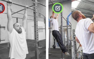 Shoulders shrugged. Pull-up/Hang Movement Therapy.