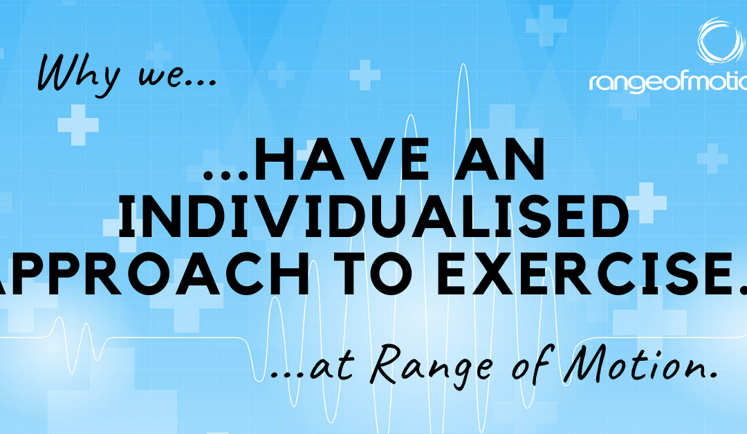 Why we have an individualised approach to exercise at Range of Motion.
