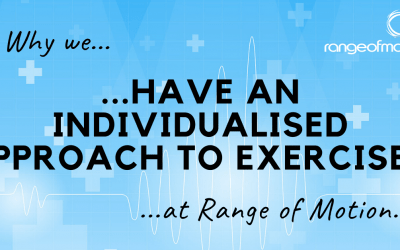 Why we have an individualised approach to exercise at Range of Motion.