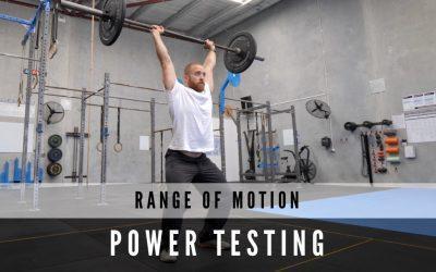 Range of Motion Power Testing