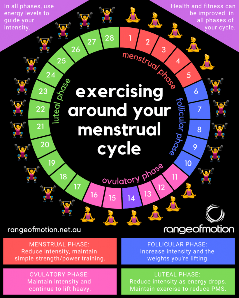 Optimising Exercise Around Your Menstrual Cycle • Range Of Motion